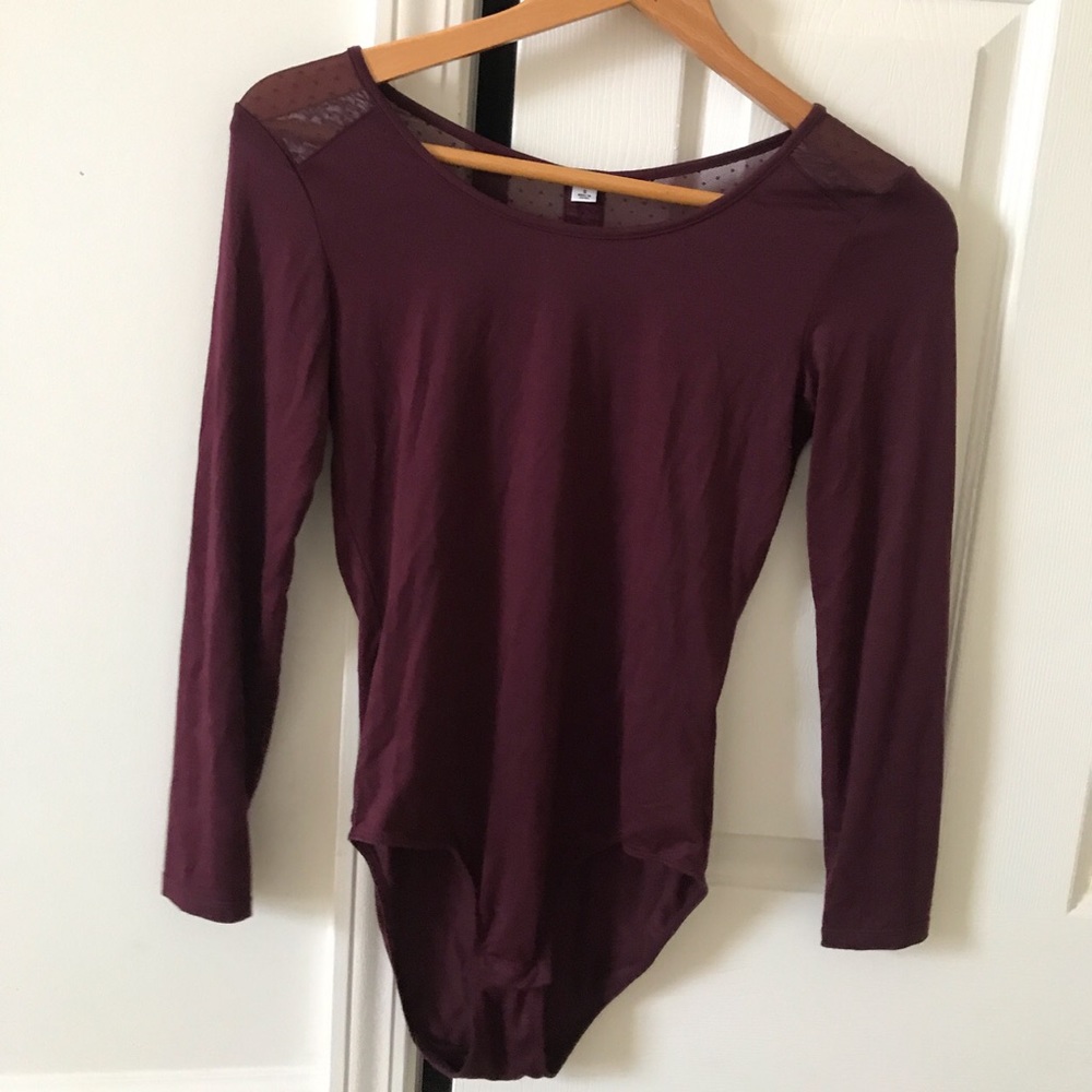 Dark purple bodysuit